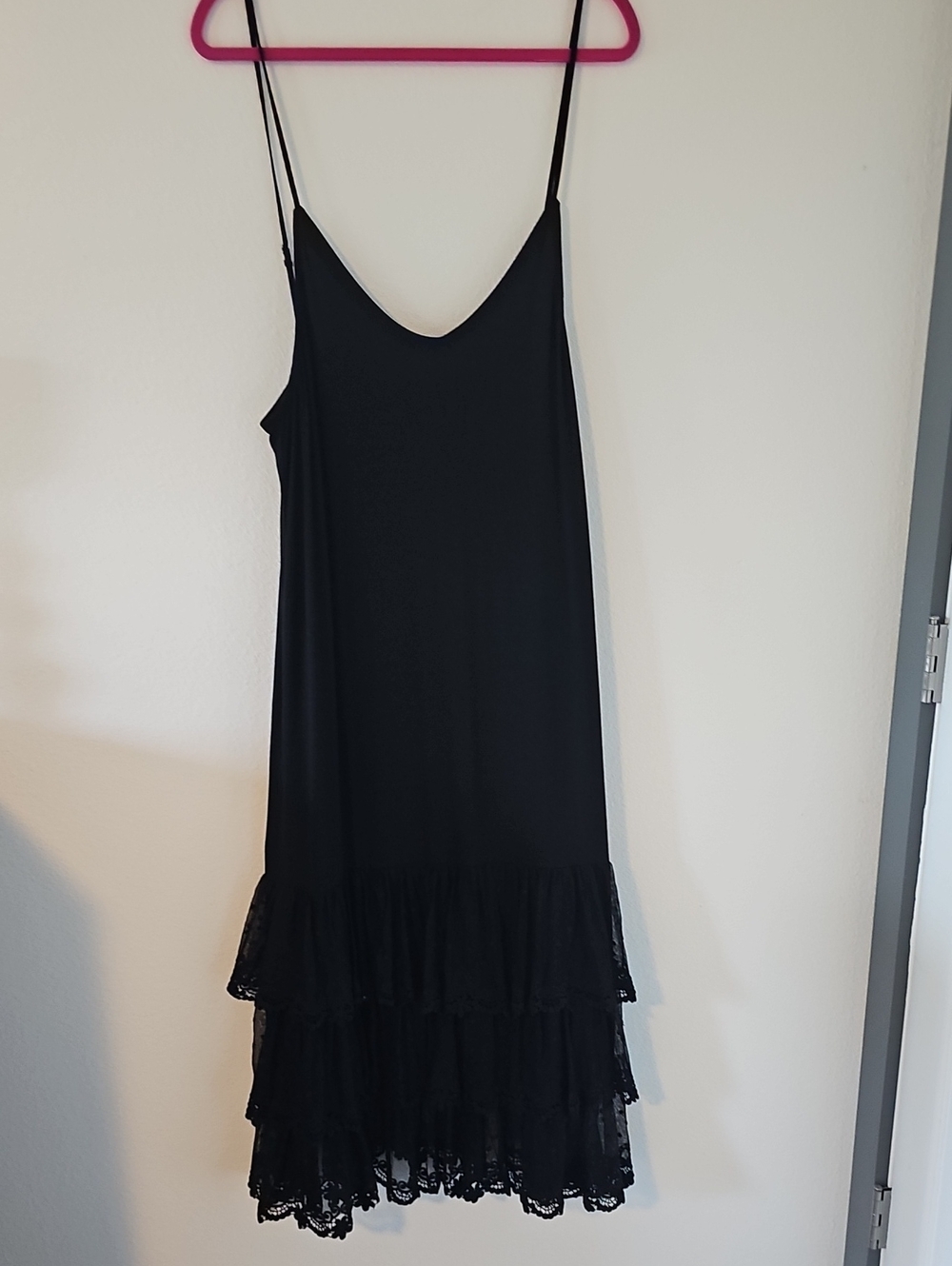 ●●MISD RPSE SISTER VIOLET BLACK MAXI DRESS W LACE BOTTOM NWOT S.L●●